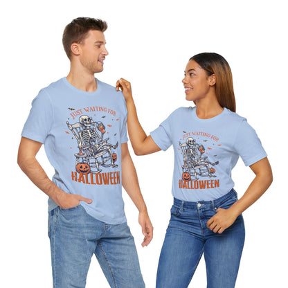 Just Waiting For Halloween T-Shirt, Halloween, Scary, Funny, Retro