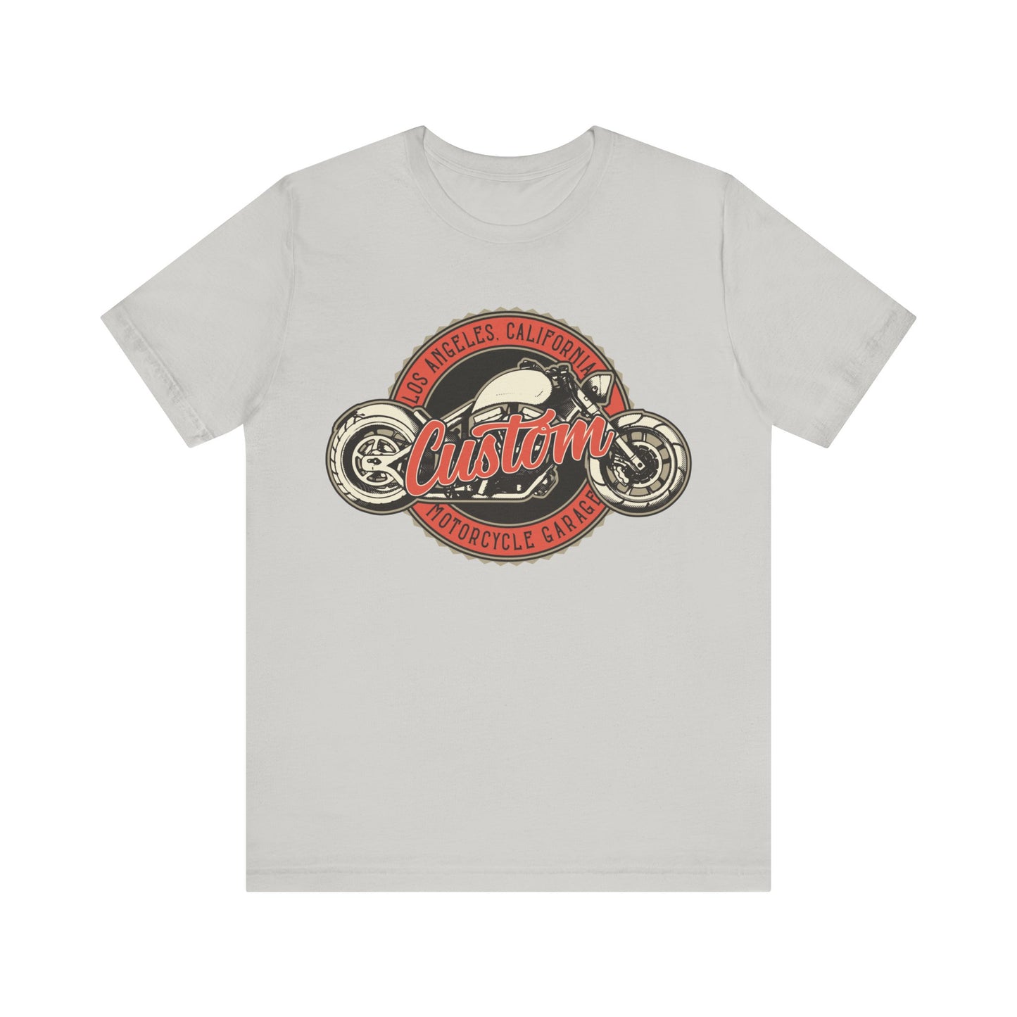 Los Angles California Custom Motorcycle T-Shirt, Los Angles, California, Custom Bikers T-Shirt