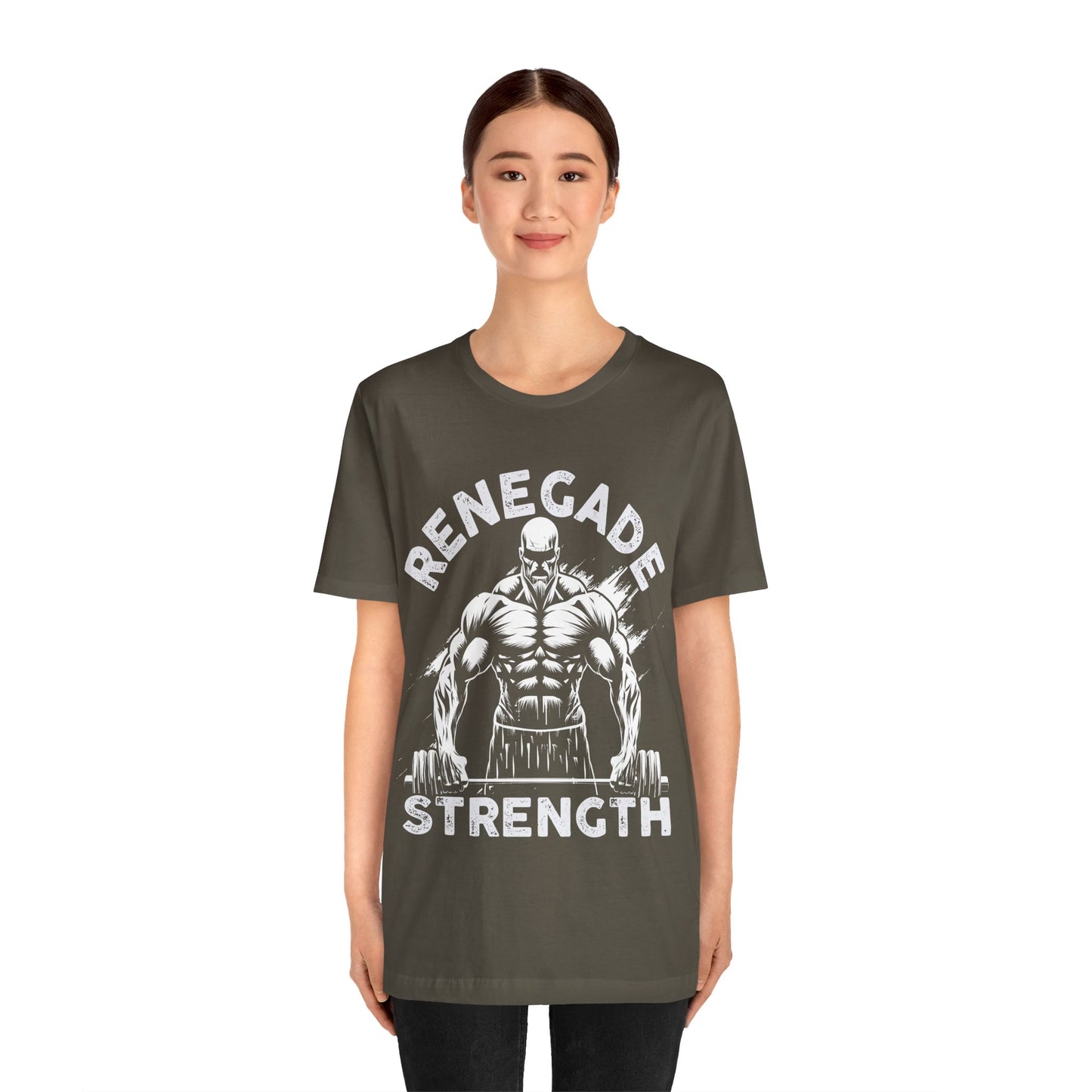 Renegade Strength T-Shirt, Gym Workout Fitness T-Shirt