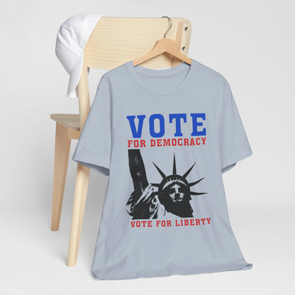 Vote For Democracy T-Shirt, Politics, Vote, Election, Democrat