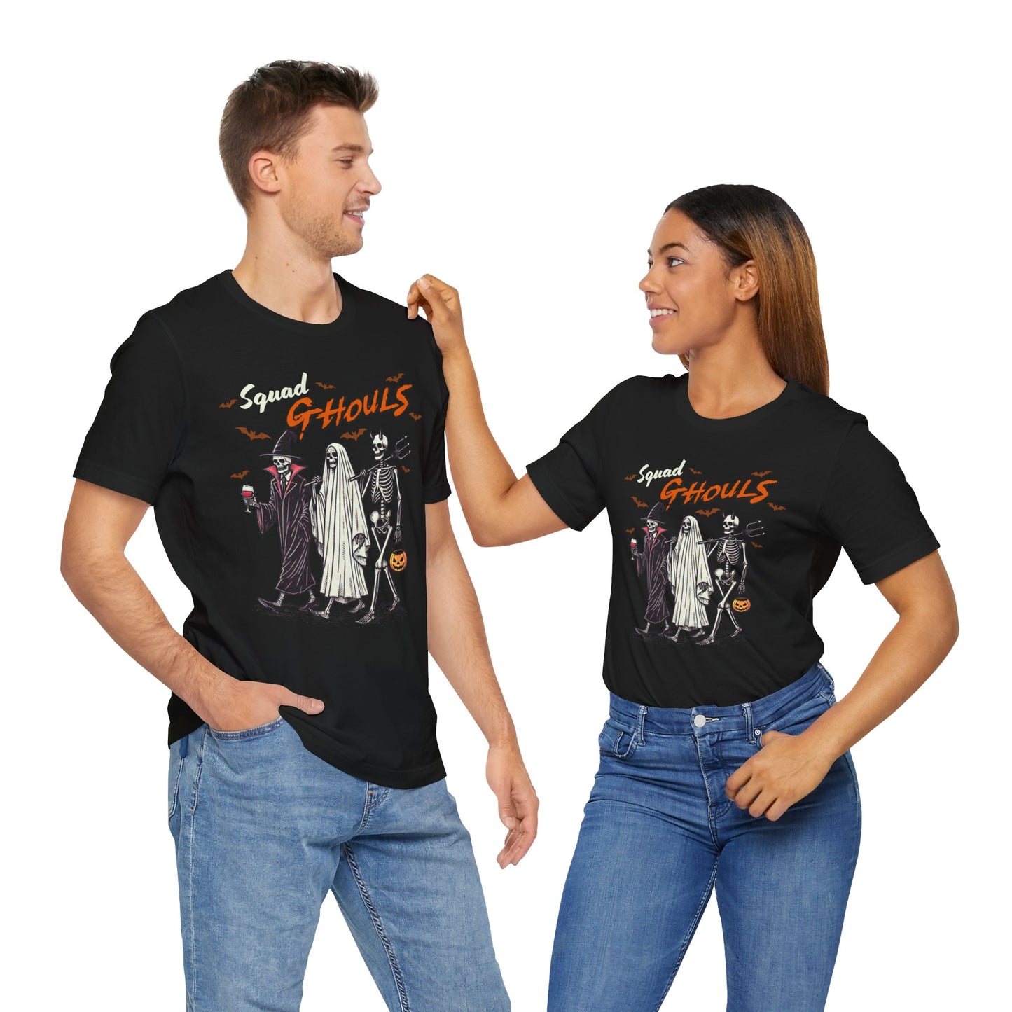 Squad Ghouls T-Shirt, Halloween, Scary, Funny, Retro, Ghost