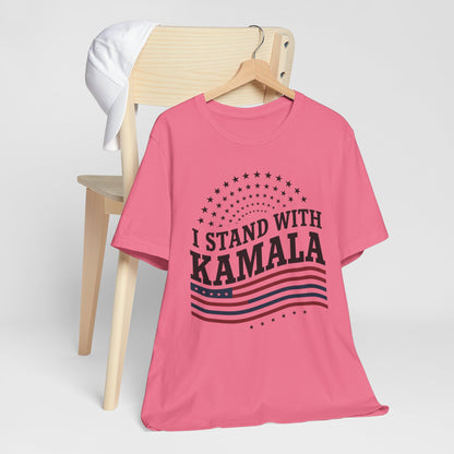 I Stand With Kamala T-Shirt, Politics, Vote, Election, Democrat