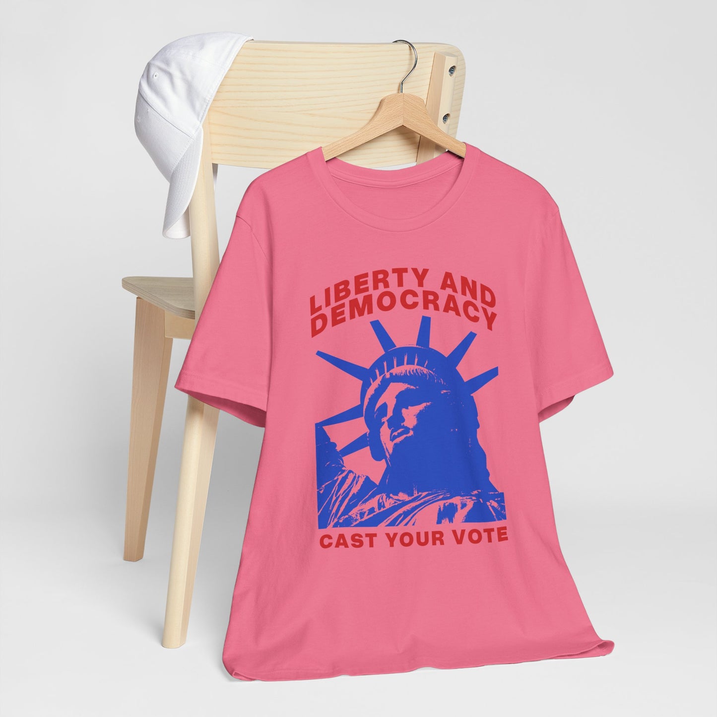 Liberty And Democracy T-Shirt, Politics, Vote, Election, Democrat