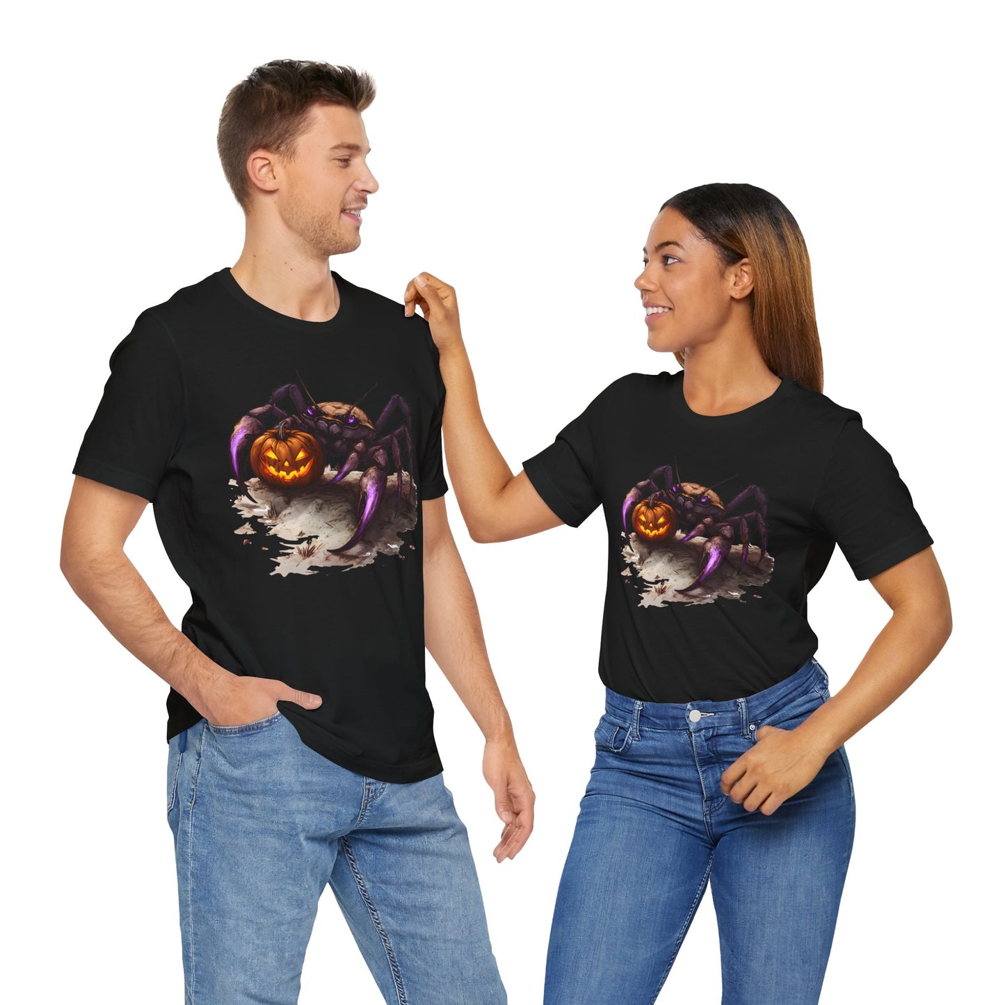 Unique Spooky Ghost Spider T-Shirt, Halloween, Scary