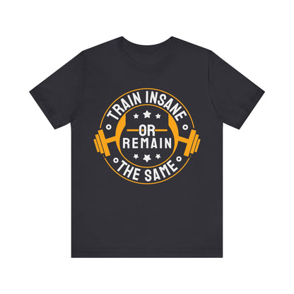 Train Insane Or Stay The Same T-Shirt, Gym Workout Fitness T-Shirt