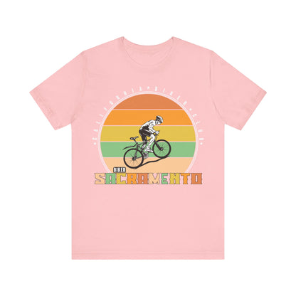 Retro Sacramento California Biker Club T-Shirt, Bicycle, California, Sacramento Biker T-Shirt