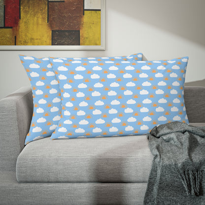 Sun and Clouds pattern Pillow Sham