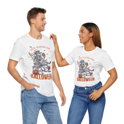 Just Waiting For Halloween T-Shirt, Halloween, Scary, Funny, Retro