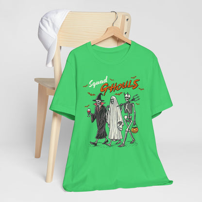 Squad Ghouls T-Shirt, Halloween, Scary, Funny, Retro, Ghost