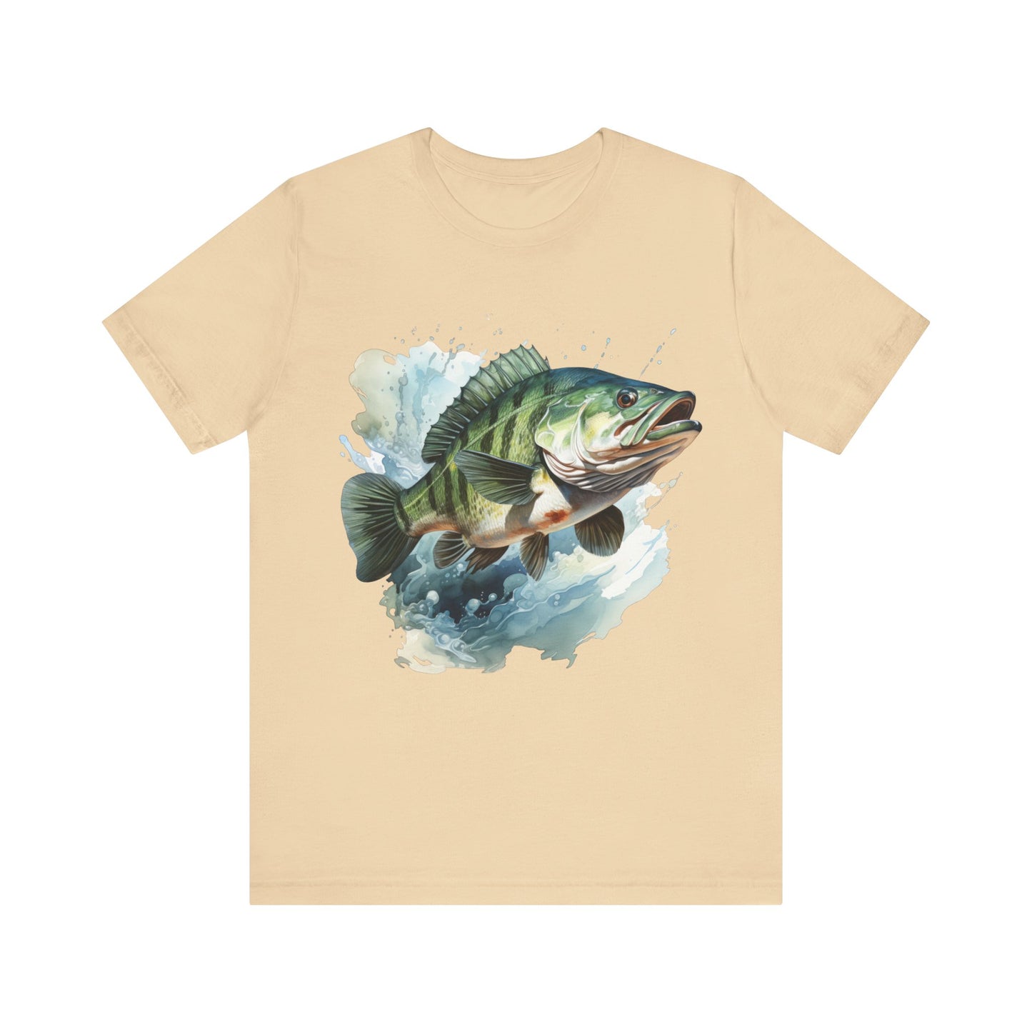 Bass Jumping T-Shirt, Fishing Design, Fish Jumping T-Shirt