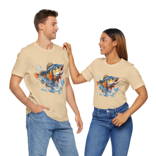 Jumping Fish T-Shirt, Fish Jumping, Fishing Design T-Shirt