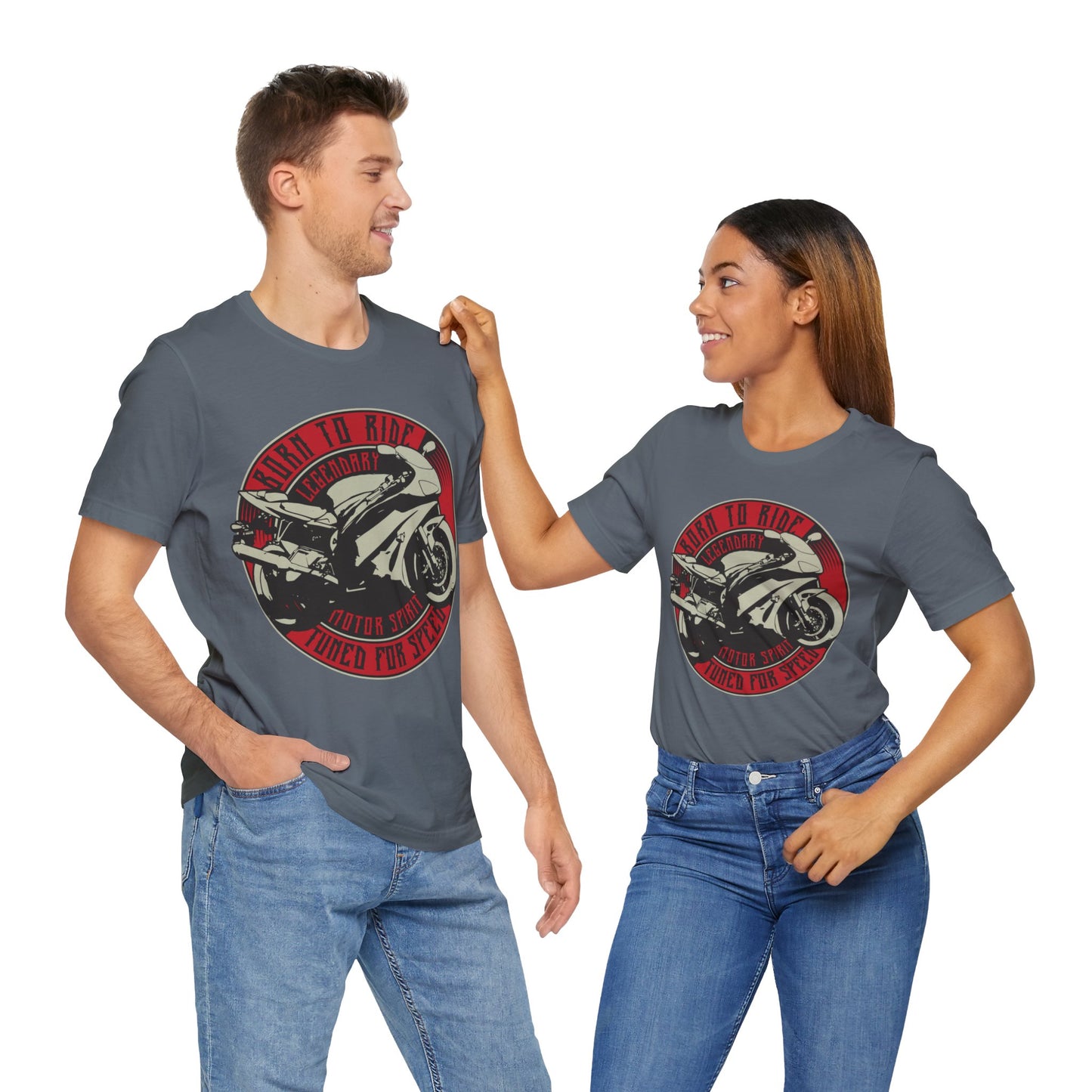 Born to Ride Tuned to Speed T-Shirt, Motorcycle, MC, Bikers T-Shirt