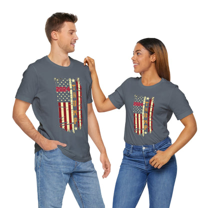 Trump 2024 Flag T-Shirt, Politics, Vote, Election, Republican