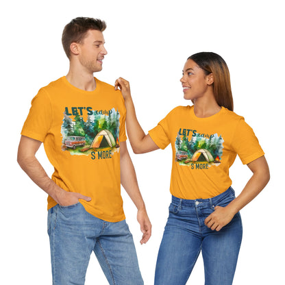 Let's Camp S More T-Shirt, Camping, Outdoors T-Shirt