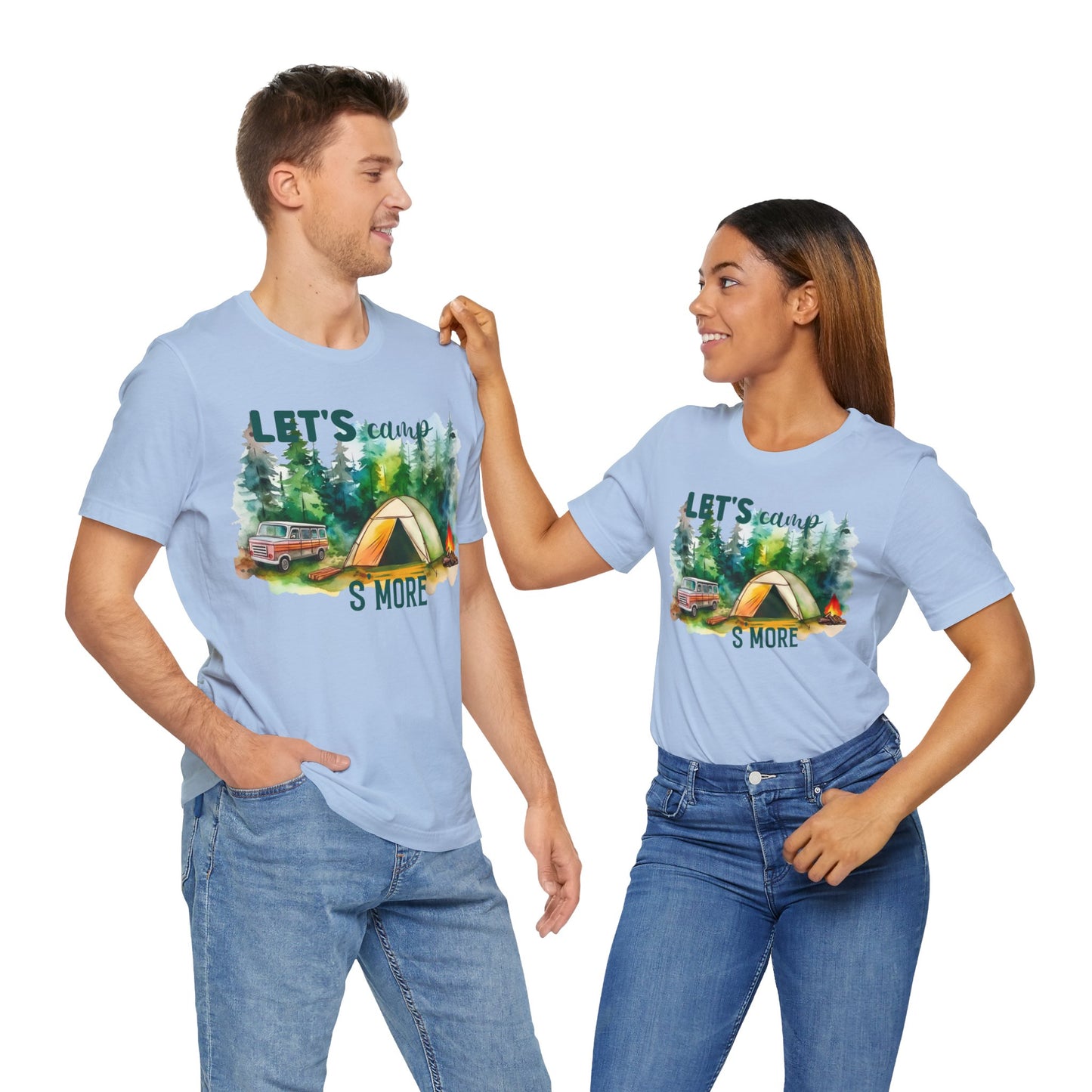 Let's Camp S More T-Shirt, Camping, Outdoors T-Shirt