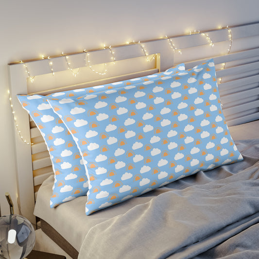 Sun and Clouds pattern Pillow Sham