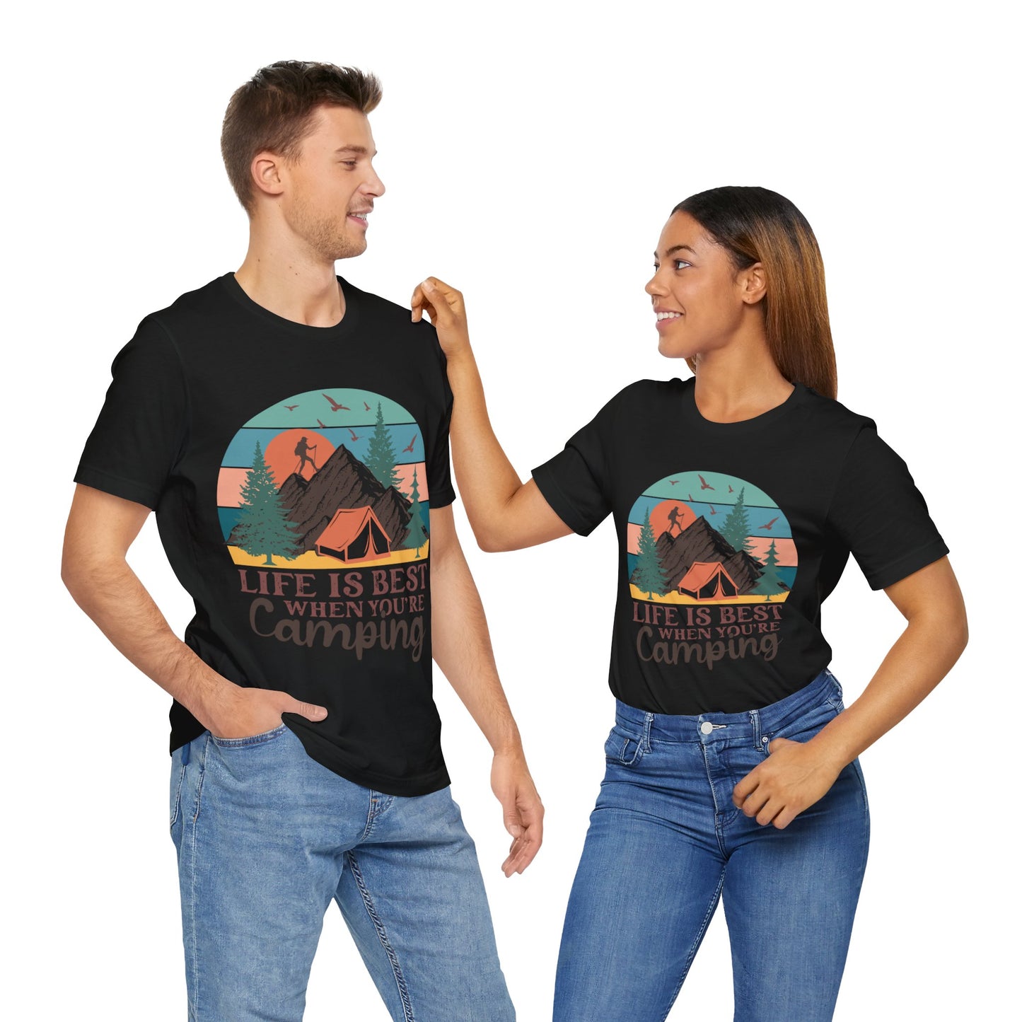 Life is best when your Camping T-Shirt, Camping, Outdoors T-Shirt