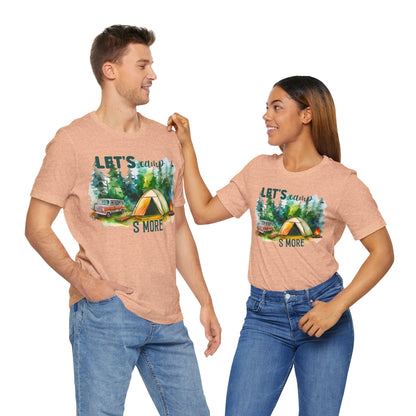 Let's Camp S More T-Shirt, Camping, Outdoors T-Shirt