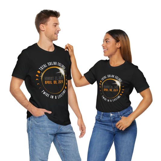 Total Solar Eclipse Twice T-Shirt, Eclipse, Solar Eclipse, Eclipse T-Shirt