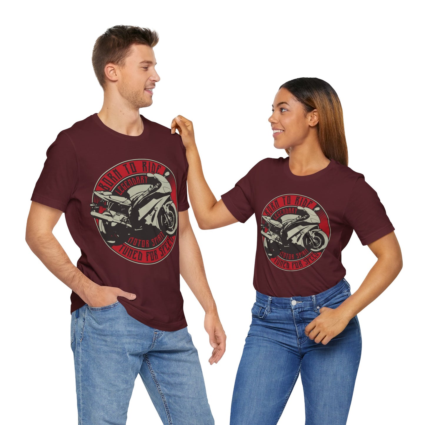 Born to Ride Tuned to Speed T-Shirt, Motorcycle, MC, Bikers T-Shirt