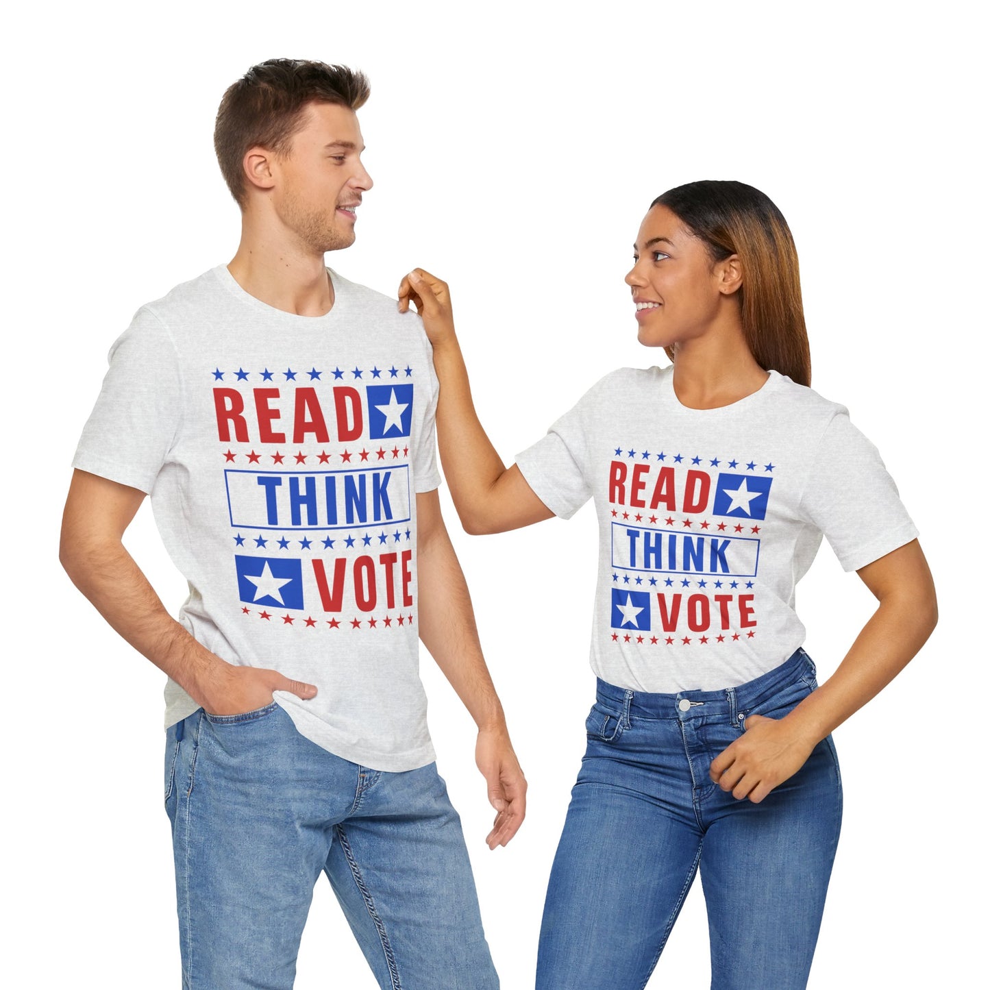 Read Think Vote T-Shirt, Politics, Vote, Election, Democrat