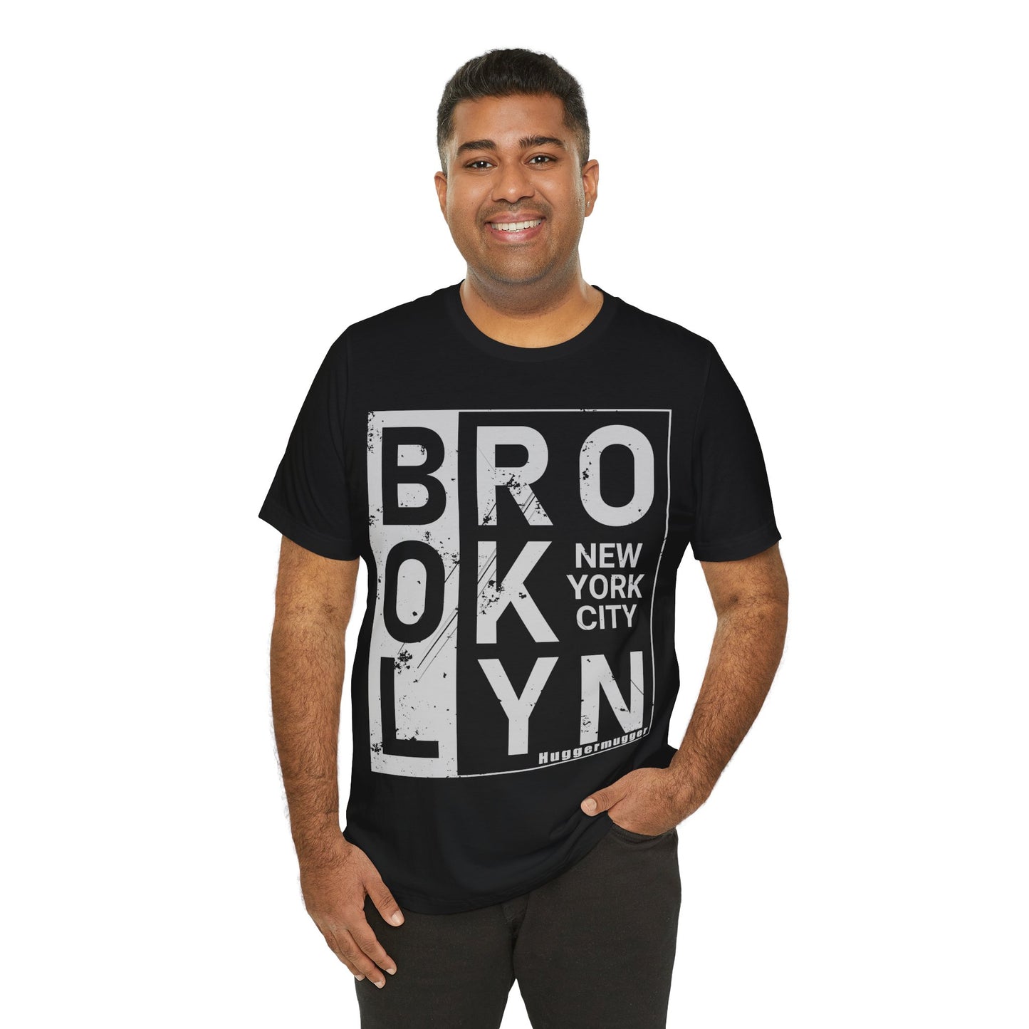 Brooklyn By Huggermugger T-Shirt, Typography T-Shirt, Huggermugger, Brooklyn T-Shirt