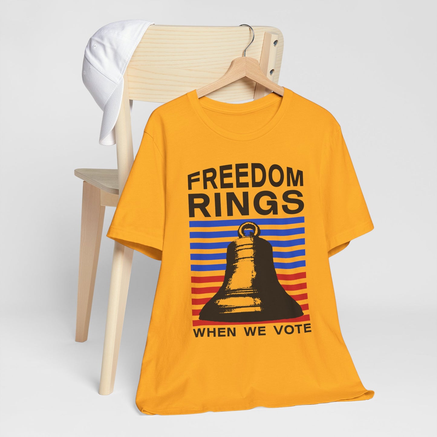 Freedom Rings When We Vote T-Shirt, Politics, Vote, Election, Democrat, Republican