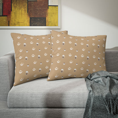 Hot and Cold Coffee Light pattern Pillow Sham