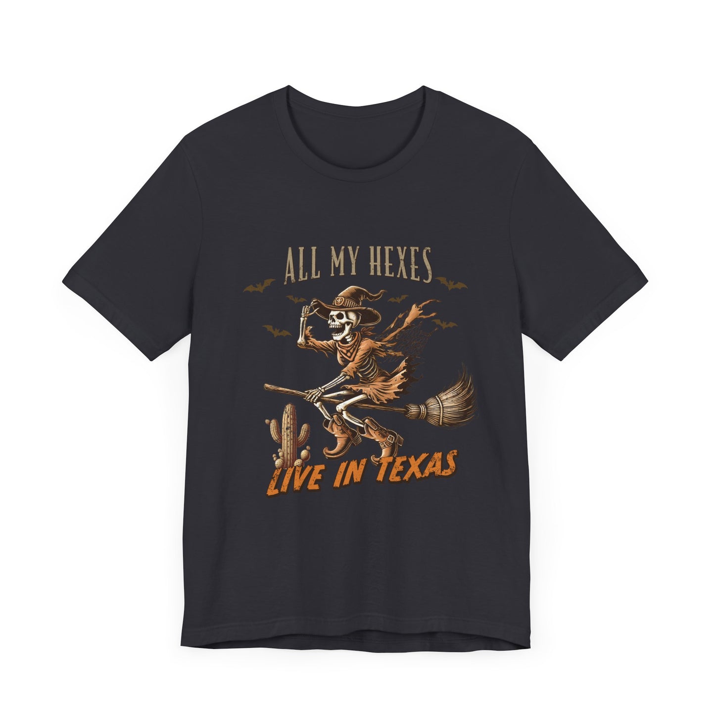 All My Hexes Live in Texas T-Shirt, Halloween, Scary, Funny, Retro