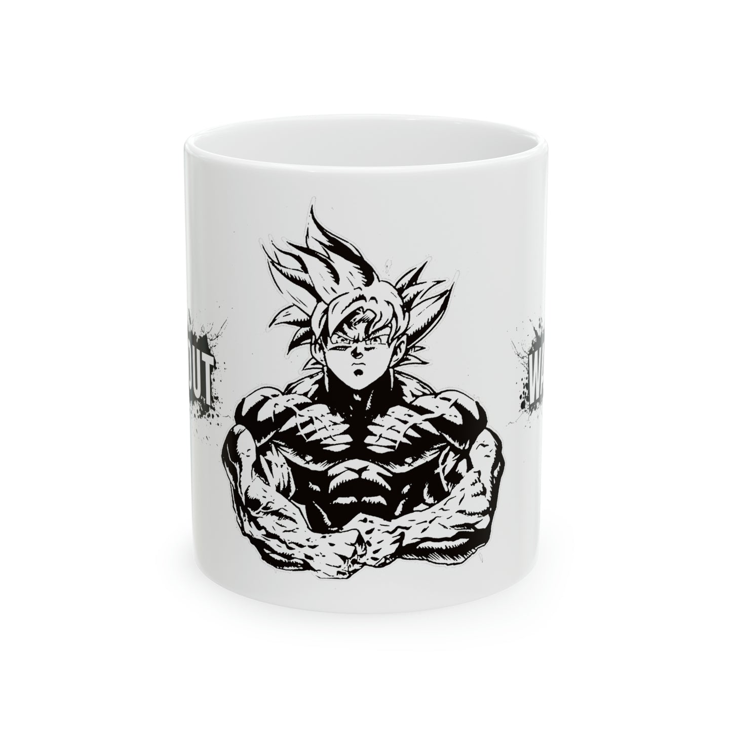 The Anime Workout Warrior Ceramic Mug, 11oz