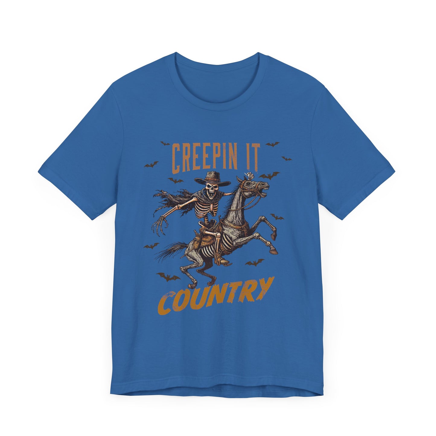 Creepin It Country T-Shirt, Halloween, Scary, Funny, Retro