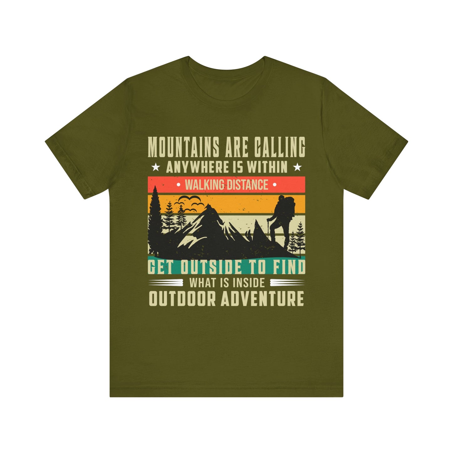 Mountains Are Calling T-Shirt, Adventure, Outdoors, Hiking T-Shirt