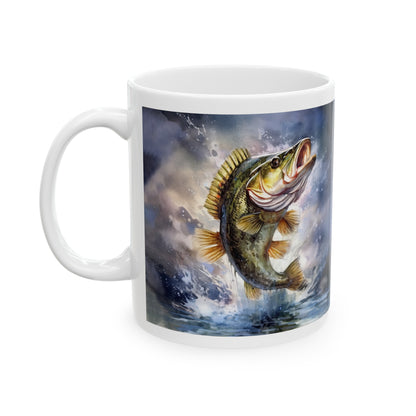 Fishing Ceramic Mug, (11oz)