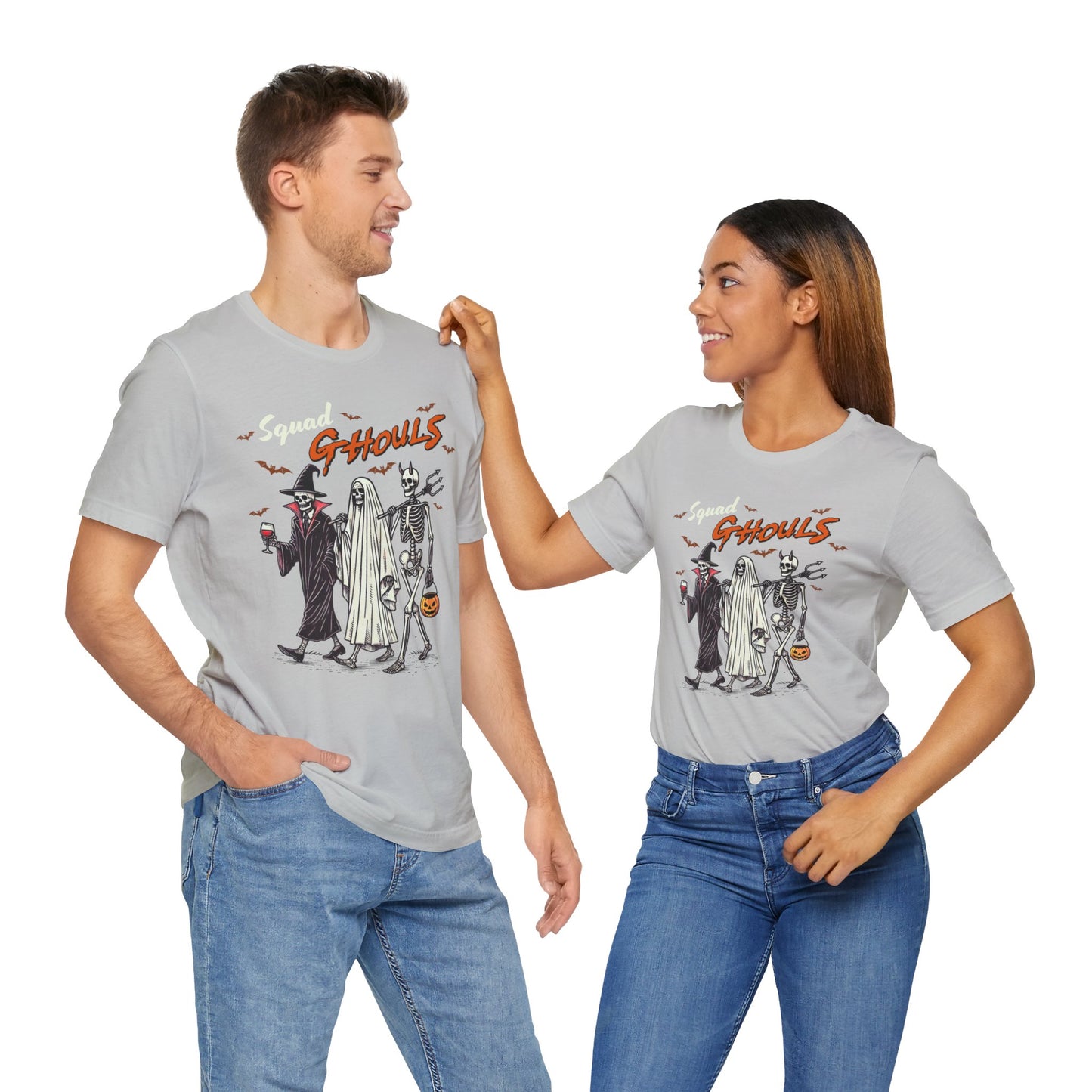 Squad Ghouls T-Shirt, Halloween, Scary, Funny, Retro, Ghost