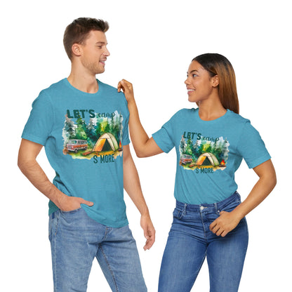 Let's Camp S More T-Shirt, Camping, Outdoors T-Shirt