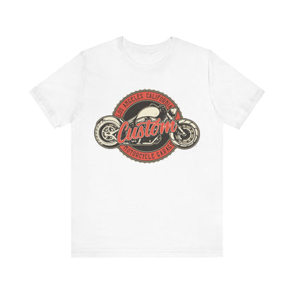 Los Angles California Custom Motorcycle T-Shirt, Los Angles, California, Custom Bikers T-Shirt