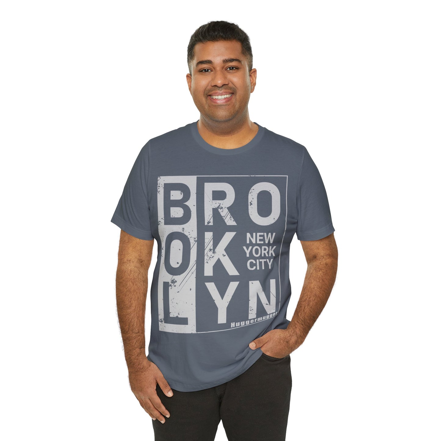 Brooklyn By Huggermugger T-Shirt, Typography T-Shirt, Huggermugger, Brooklyn T-Shirt