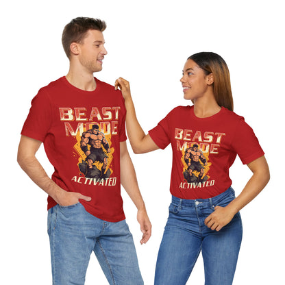 Beast Mode Activated T-Shirt, Bodybuilding, Gym, Fitness T-Shirt