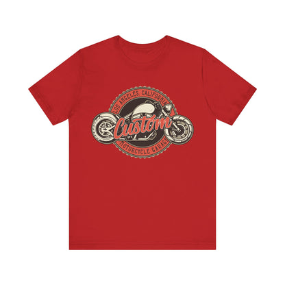 Los Angles California Custom Motorcycle T-Shirt, Los Angles, California, Custom Bikers T-Shirt