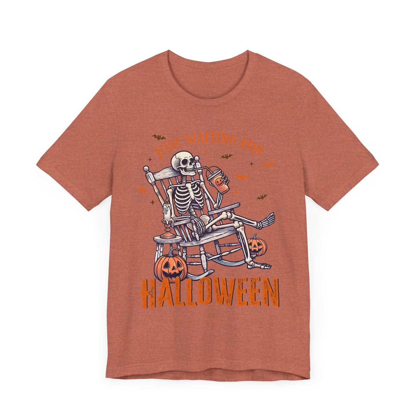 Just Waiting For Halloween T-Shirt, Halloween, Scary, Funny, Retro