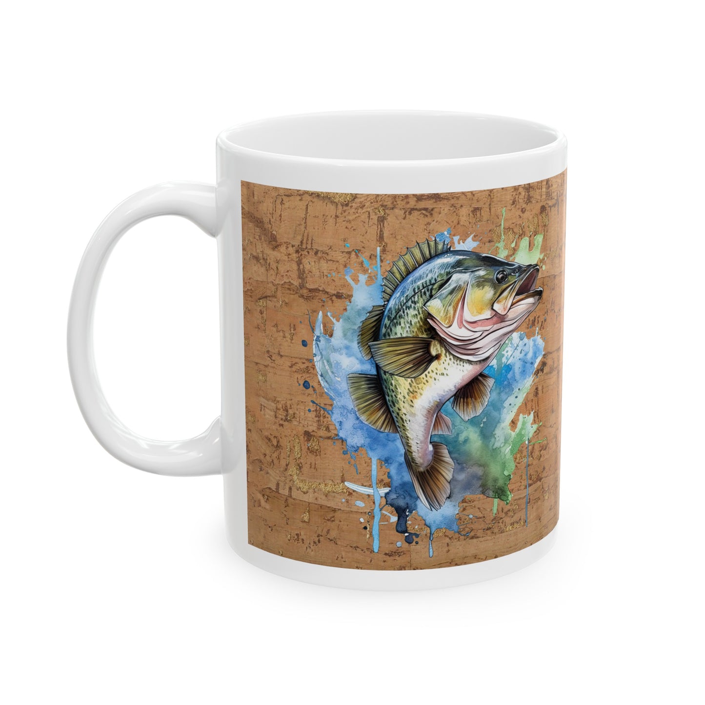 Fishing Ceramic Mug, (11oz)