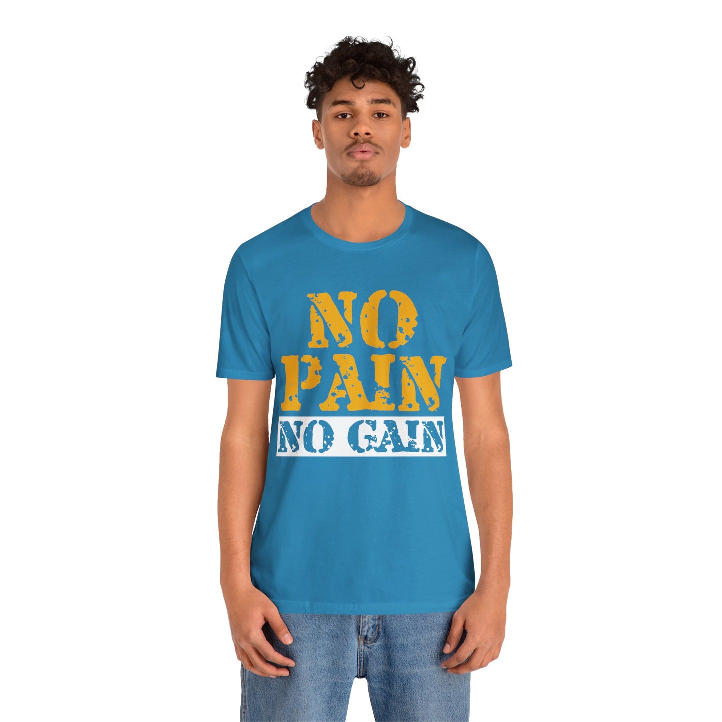 No Pain No Gain T-Shirt, Gym Workout Fitness T-Shirt