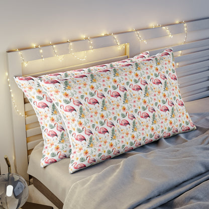 Pink Flamingo pattern 02 Pillow Sham