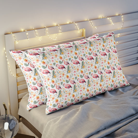 Pink Flamingo pattern 02 Pillow Sham