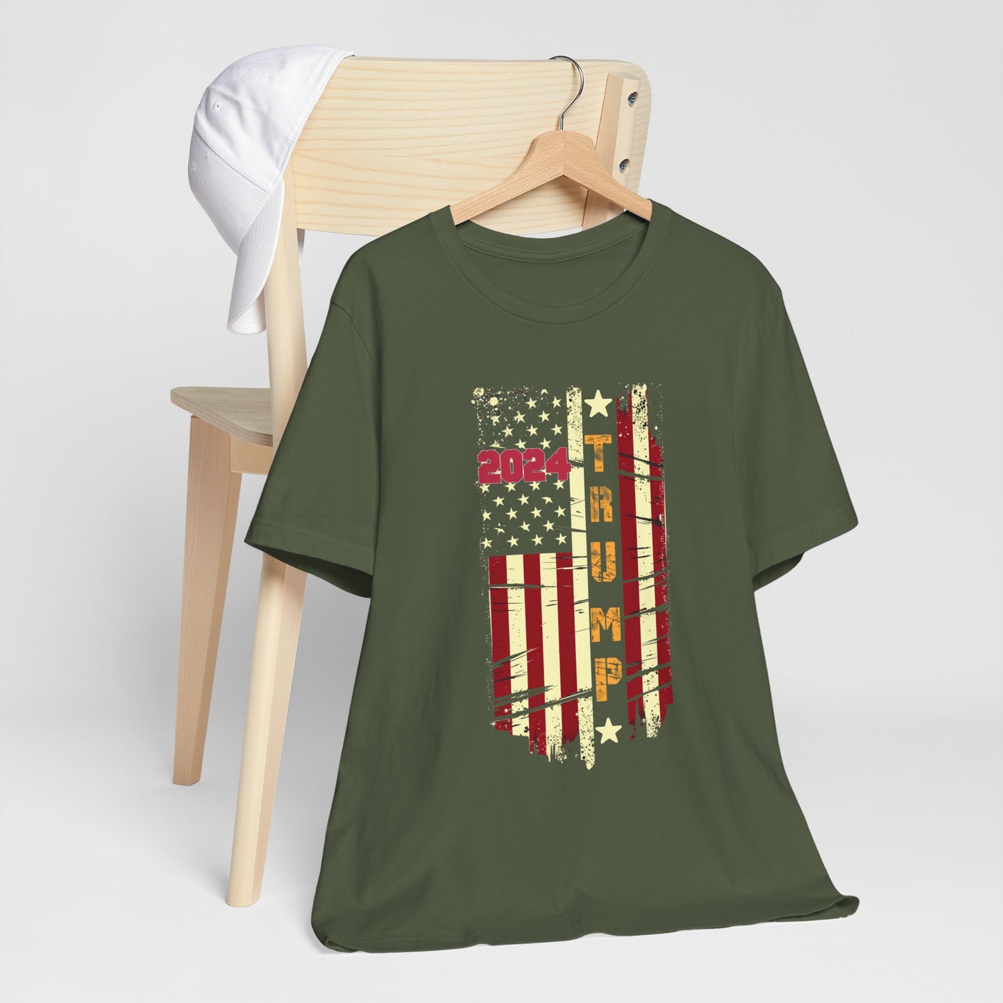 Trump 2024 Flag T-Shirt, Politics, Vote, Election, Republican