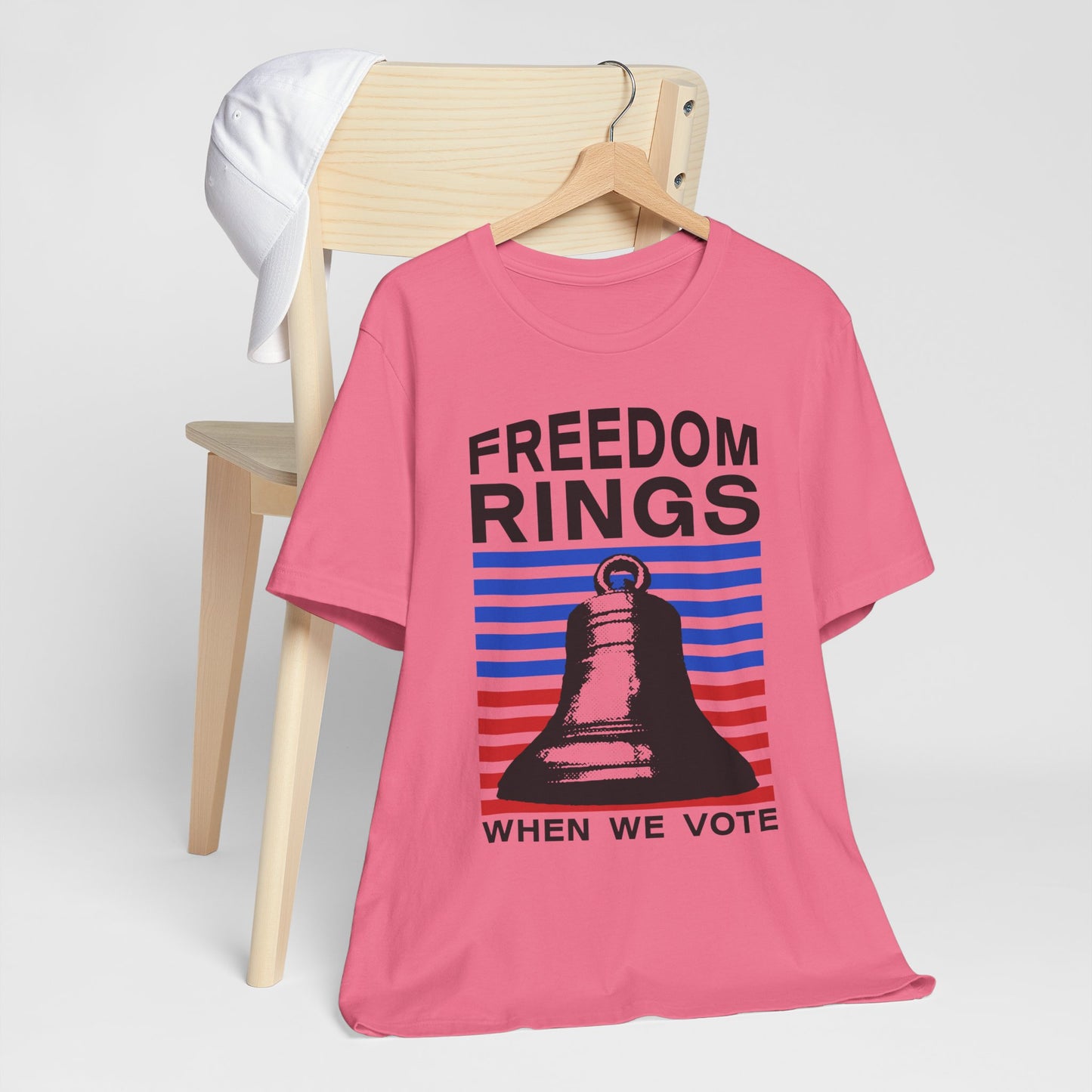 Freedom Rings When We Vote T-Shirt, Politics, Vote, Election, Democrat, Republican