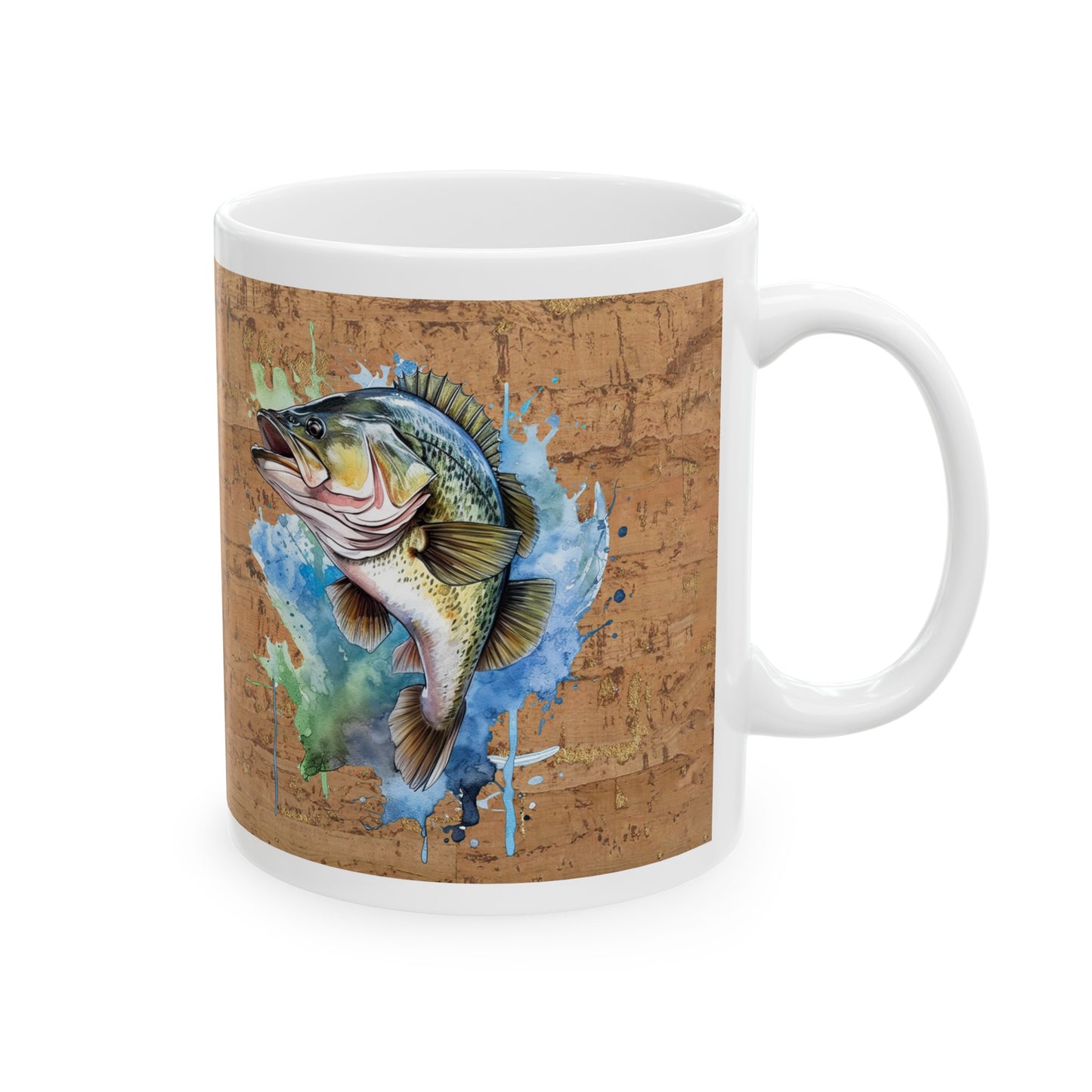 Fishing Ceramic Mug, (11oz)