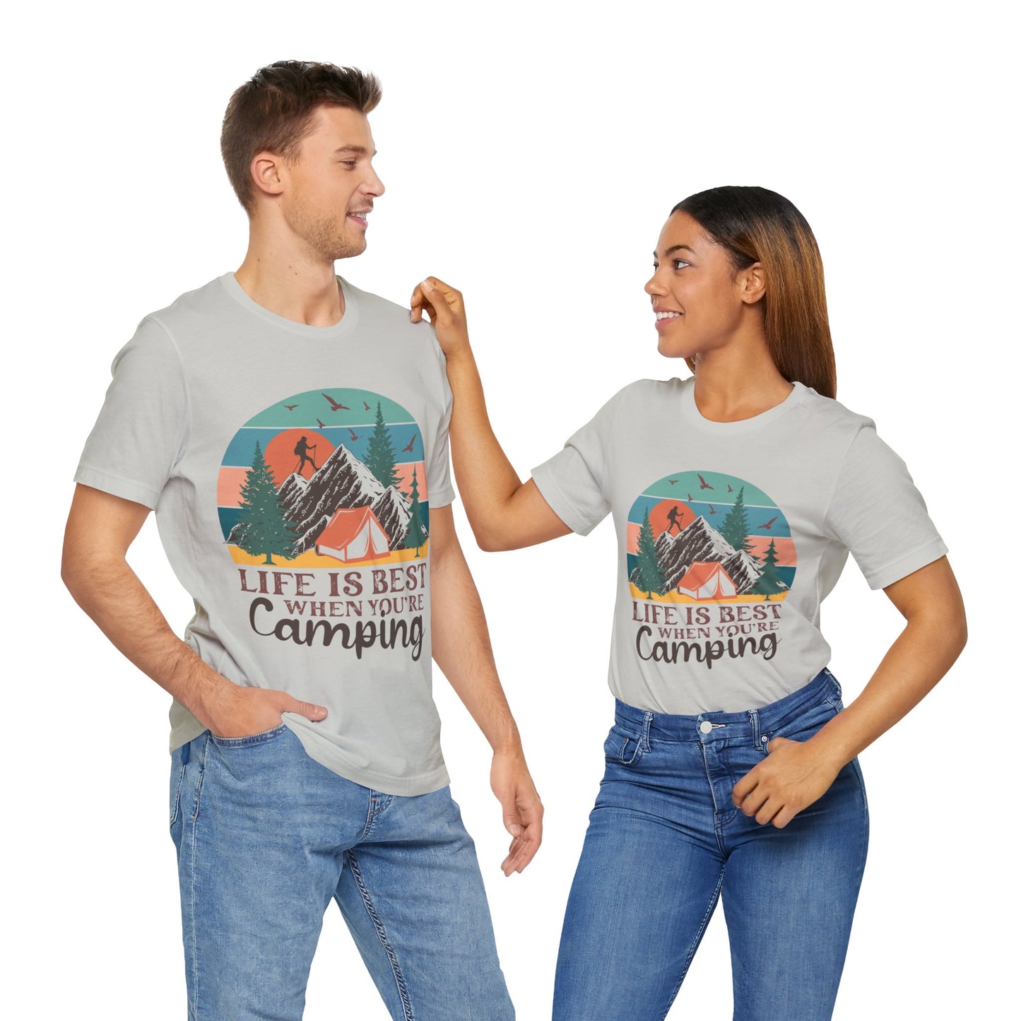 Life is best when your Camping T-Shirt, Camping, Outdoors T-Shirt