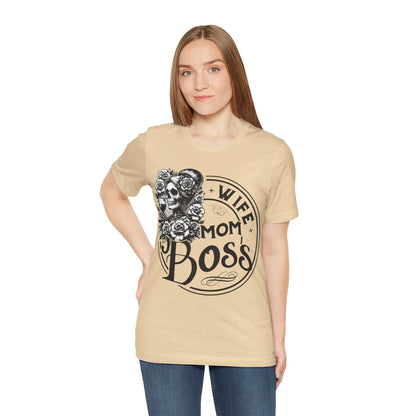 Wife Boss Mom T-Shirt, Mom, Funny, Mama T-Shirt