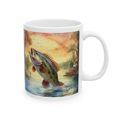 Fishing Ceramic Mug, (11oz)